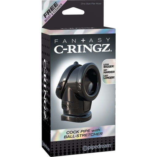 C-RINGZ-COCK-PIPE-WITH-BALL-STRETCHER-BLACK