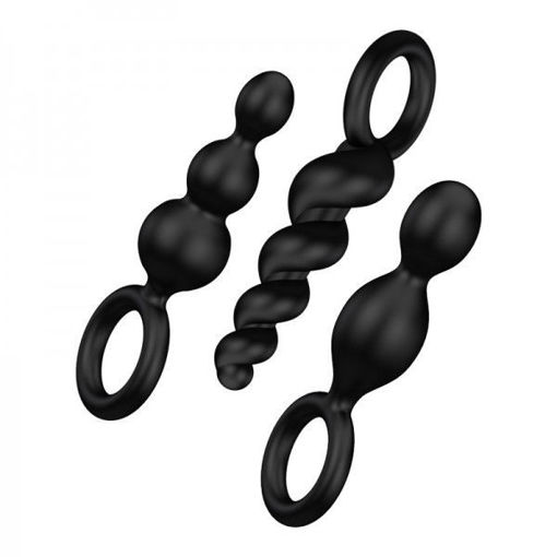 Picture of SATISFYER - TRIO PLUGS - NOIR