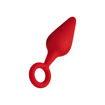 Picture of F-10: SILICONE PLUG W/ PULL RING - Red Medium