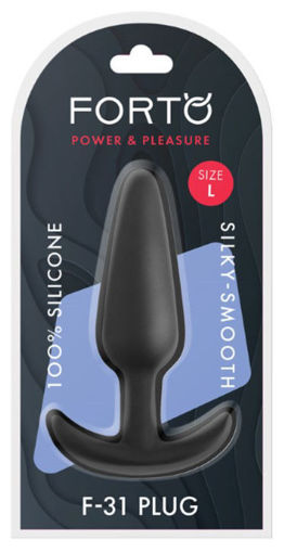 Picture of F-31: 100% SILICONE PLUG - Black - Large