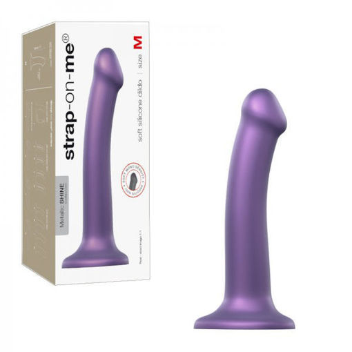 Image de STRAP-ON-ME - SEMI-REALISTIC MONO-DENSITY DILDO - MEDIUM - PURPLE