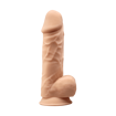 Image de Silexd 8.5 Model 1 With Vibration - Flesh ,Premium Silicone Memory dildo