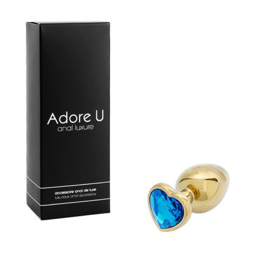 Picture of ADORE U - ANAL LUXURE GOLD ALUMINIUM - LARGE BLUE
