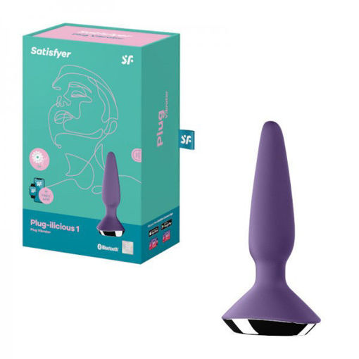 Picture of SATISFYER - PLUG-ILICIOUS 1 - PURPLE