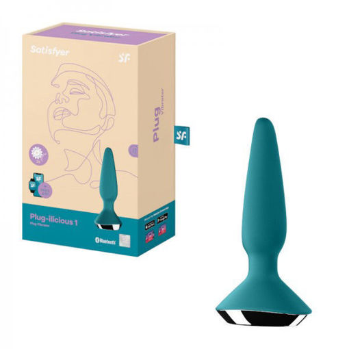 Picture of SATISFYER - PLUG-ILICIOUS 1 - GREEN