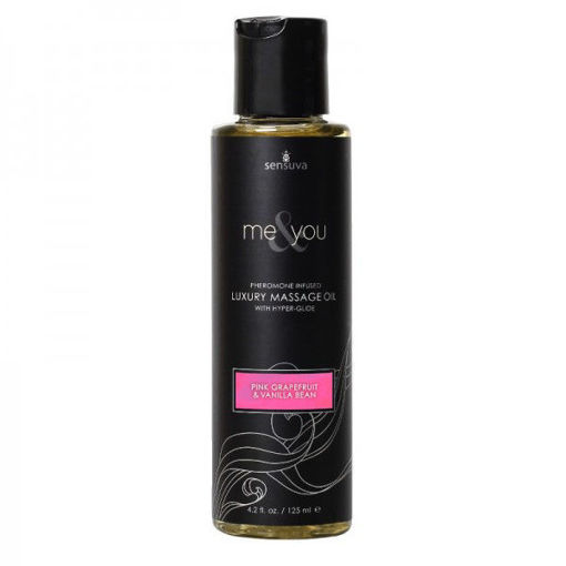 Image de HUILE DE MASSAGE - PAMPLEMOUSSE ROSE & GOUSSE DE VANILLE - 125ML