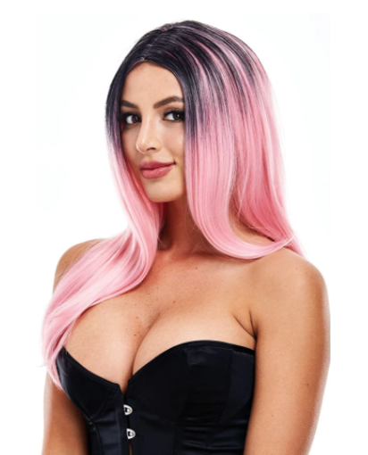 Image de Elle Black & Pink Wig