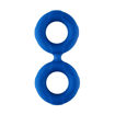 Image de DOUBLE RING (LIQUID SILICONE)- BLUE - MEDIUM