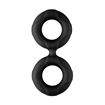 Picture of DOUBLE RING (LIQUID SILICONE)- BLACK - LARGE