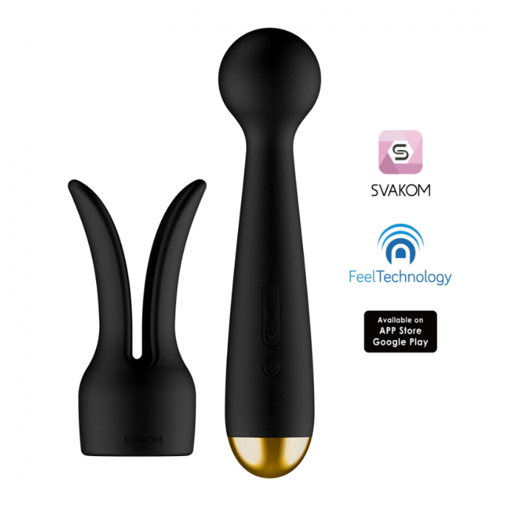 Picture of SVAKOM - EMMA NEO -Interactive Warming Wand -Connection series - Black