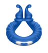 Image de F-24: TEXTURED VIBRATING COCKRING- BLUE