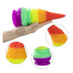 Image de Octopus Tentacle silicone dildo rainbow Ecopack