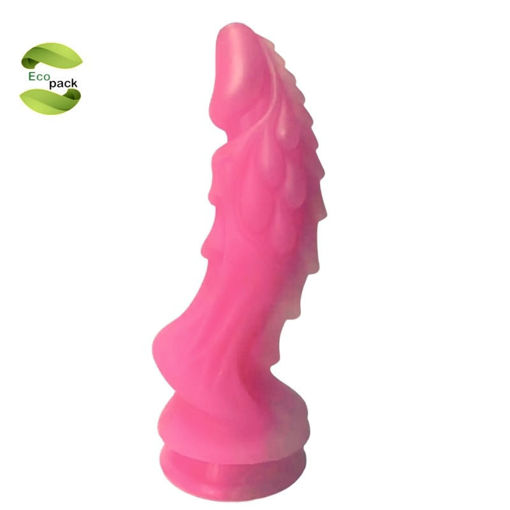Image de Crazy Dragon silicone dildo pink ecopack