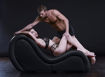 Picture of Master Series - Kinky Couch Chaise Lounge - Black