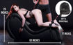 Picture of Master Series - Kinky Couch Chaise Lounge - Black