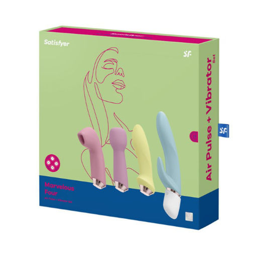 Picture of Satisfyer Marvelous Four Air Pulse + Vibe Set in Assorted