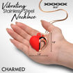 Image de Collier Coeur Vibrant - rouge et or