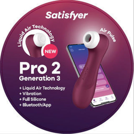 Picture of Satisfyer - Pro 2 Generation 3 With App Wine Red