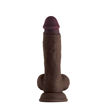 Picture of SHAFT - Model A 8.5" Liquid Silicone Dong W/Balls - Mahogany