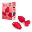 Image de B-Vibe - Vibrating Heart Jewel Plug M/L - Rouge