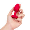 Image de B-Vibe - Vibrating Heart Jewel Plug M/L - Rouge