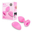 Picture of B-Vibe - Vibrating Heart Jewel Plug S/M - Rose