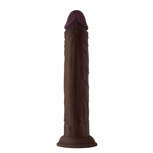 Picture of Shaft - Model J 9.5" Liquid Silicone Dong - Mahogany
