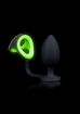 Picture of Butt Plug with Cock Ring & Ball Strap - Glow in the dark